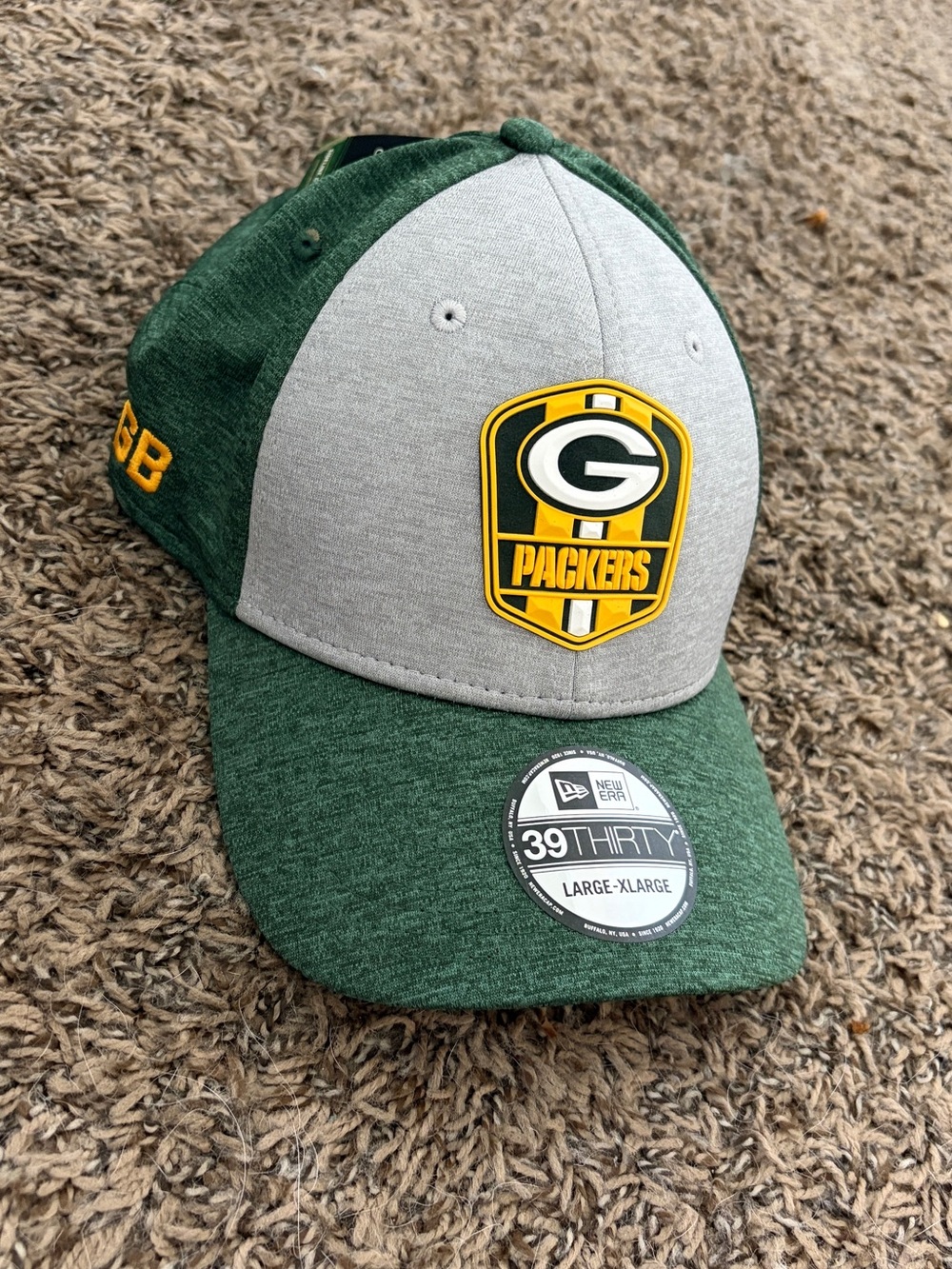 New Era Green & Gray Green Bay Packers 39THIRTY Stretch Fit Hat